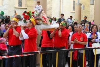 A procession to start the celebration.