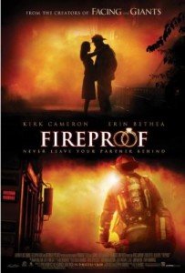 Fireproof, a movie about the trials of love and marriage and how to overcome them.