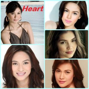 (clock wise) Heart Evangelista, Shaina Magdayao, Rhian Ramos, Bea Alonzo, Jennylyn Mercado.