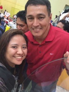 Fan girl: My prince, former PBA player Vince "The Prince" Hizon.