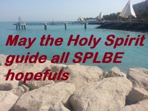 Prayer for all SPLBE 2015 hopefuls.