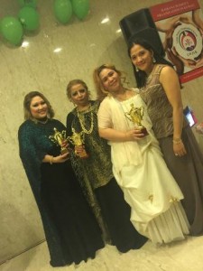 From left to right; Best Attire - Maryn J. Bron; Most Glamorous Mom - Asia Alduaij and Best in Gown - Glen Caduada Untal.