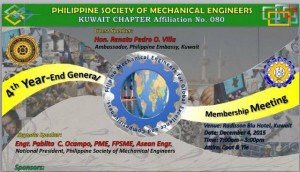 Philippine Society of Mechanical Engineers Kuwait Chapter (PSME Kuwait).