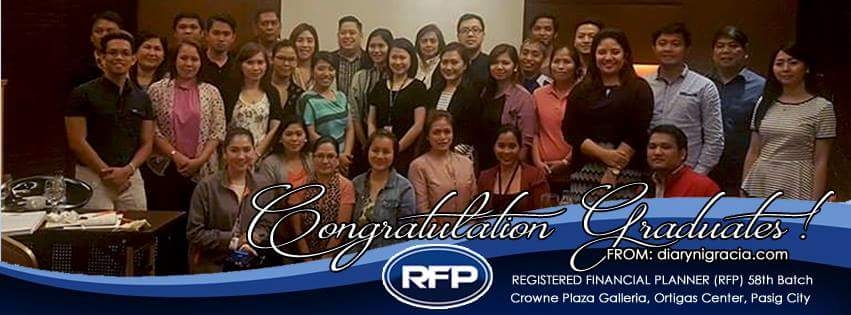 58th Registered Financial Planner RFP Graduates
